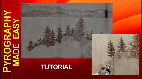 Wood Burning For Beginners Simple Evergreen Trees Pyrography