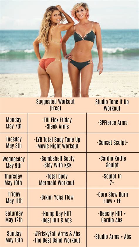 free measurements printable for tone it up bikini series tone it up hot sex picture