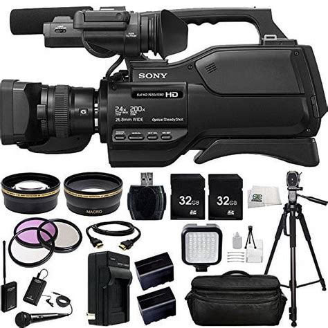 sony hxr mc2500 hxrmc2500 shoulder mount avchd camcorder with 3 inch lcd black audio