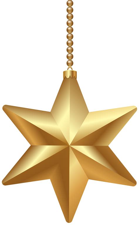 Gold Christmas Star Clip Art