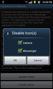 As if it wasn't bad enough that to utilize facebook messenger on your phone or tablet, you need to download an entirely different app; How to Remove the new Camera and Messenger Icons from ...