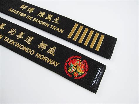 Best Of Black Belt Taekwondo Embroidery Taekwondo Belt Embroidery Itf