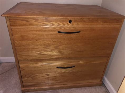 Oak 2 Drawer Lateral File Cabinet 30” Tall 20” Deep 34” Wide For Sale In Seattle Wa Offerup