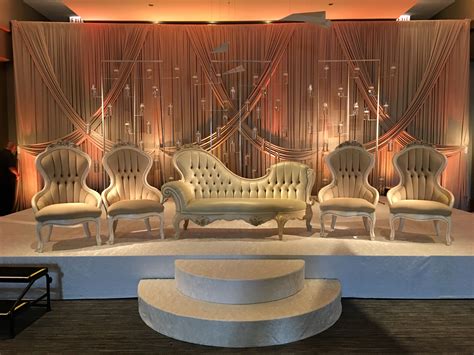 A romantic bridal stage by Yanni Design Studio | Wedding backdrop
