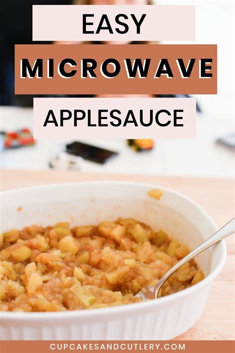 Quick And Easy Homemade Applesauce Recipe In The Microwave Recipe Homemade Applesauce