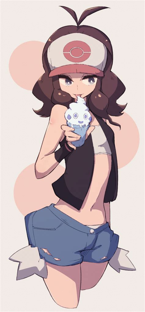 Hilda And Vanillite Pokemon And More Drawn By Lamb Oic Danbooru