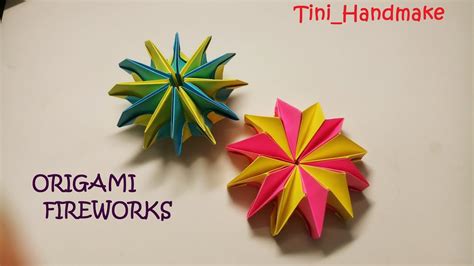 Diy Origami Fireworks How To Fold The Origami Fireworks Hướng Dẫn Làm