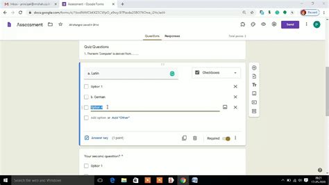 Free Online Exam using Google forms. - YouTube