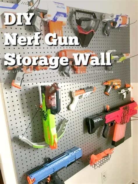 8 DIY Nerf Gun Storage Ideas DIY Crafts