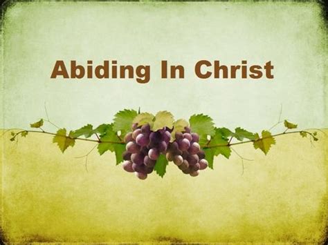 Abiding In Christwhats It All About Part 3 Fair Haven Christ