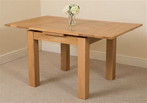Richmond 90 150 Cm Extending Oak Dining Table Small 4 6 Seater