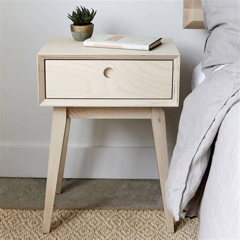 Bedside Table Plywood By Urbansize Plywood Bedside Table Scandi