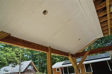In this instance, beaded board adds visual interest to what can be an overwhelming, floaty space. Install A Beadboard Porch Ceiling | Porch ceiling, Screen ...
