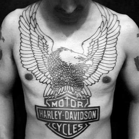 56 images of harley davidson logo outline you can use these free cliparts for your documents web sites art projects or presentations. 90 Harley Davidson Tattoos For Men - Manly Motorcycle Designs
