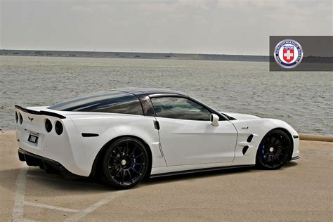 Chevrolet Corvette C6 Zr1 White Hre P43s Satin Black Flickr