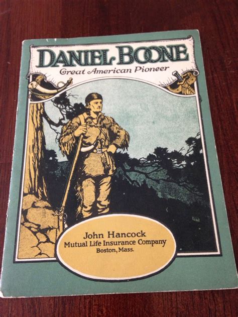 Daniel Boone Great American Pioneer Advertising Book John Etsy