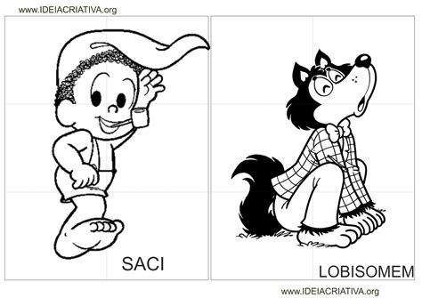 Personagens Do Folclore Para Colorir E Imprimir