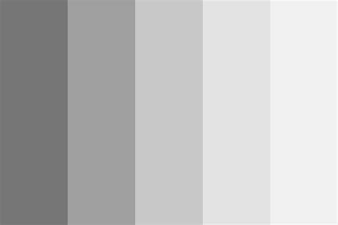 5 Shades Of Neutral Gray Color Palette