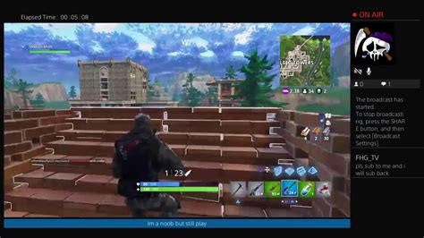 Fortnite Battle Royale Ps4 Broadcast Youtube