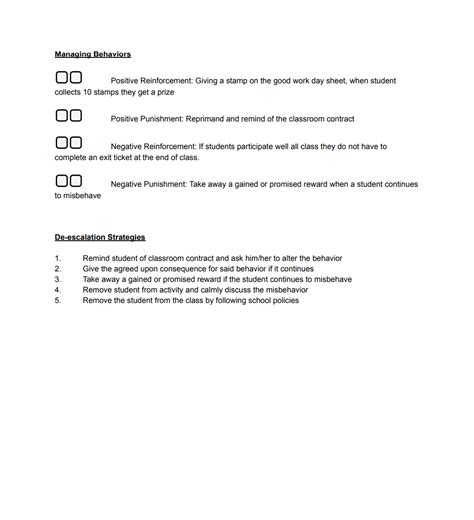 Effective Classroom Management Checklist