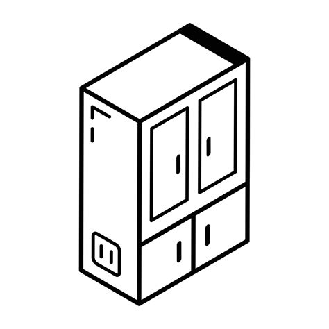 Ready To Use Outline Icon Of Cupboard 10257050 Vector Art At Vecteezy