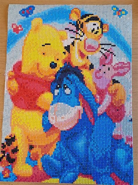 Completed Winnie The Pooh Diamond Painting Etsy