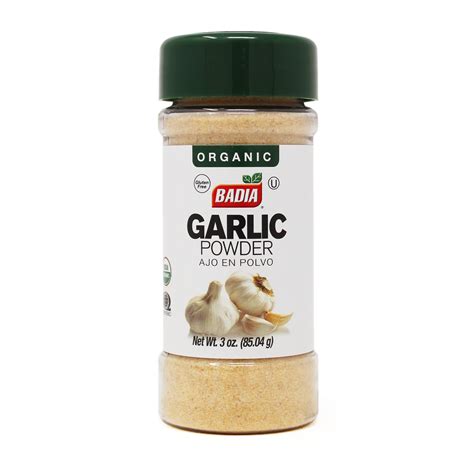 Organic Garlic Powder 3 Oz Badia Spices