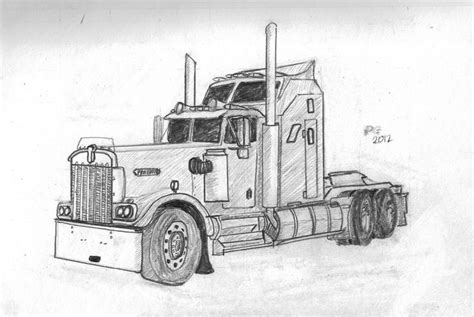 A truck is easy to draw using lines rectangles squares and circles. Truck Pencil Drawings | Truck Drawings In Pencil Pencil ...