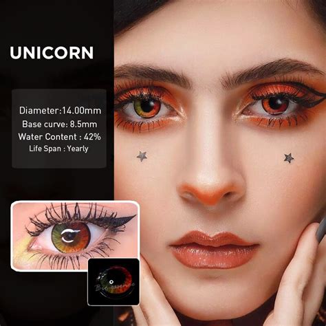 Pcs Pair Unicorn Series Colored Lenses Eye Color Lens Contact Lenses