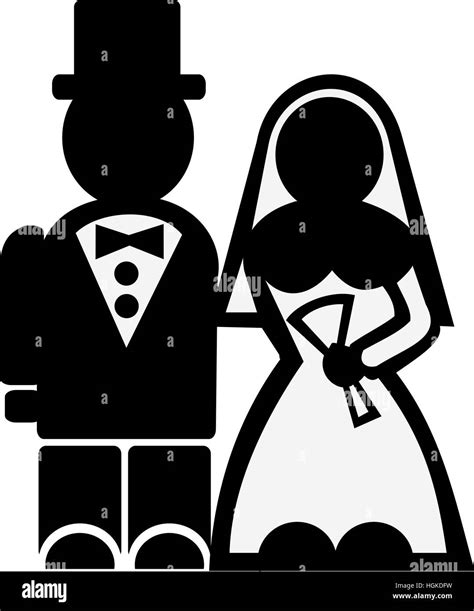 Licône De Couple De Mariage Photo Stock Alamy