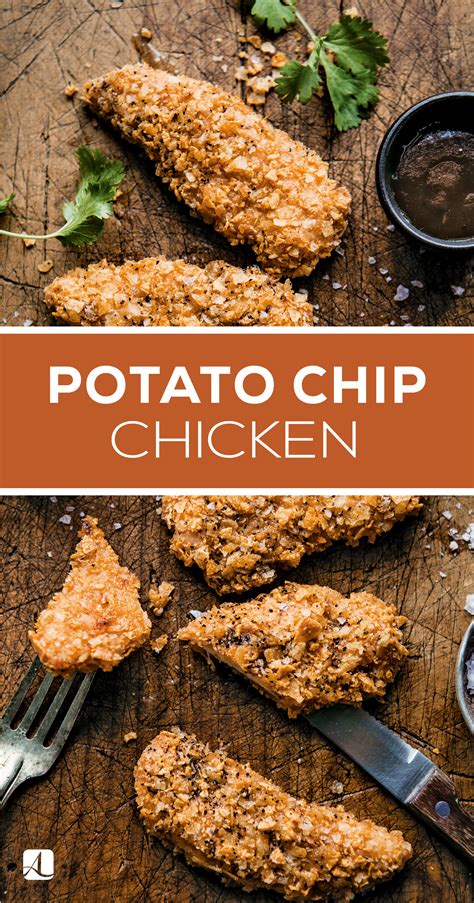 Using a food processor or your hands, crush the potato chips and add to a medium bowl. Potato Chip Chicken - American Lifestyle Magazine