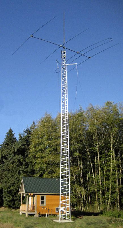 A close up view of my ham radio tower and tower stand. W7AUM - Callsign Lookup by QRZ Ham Radio