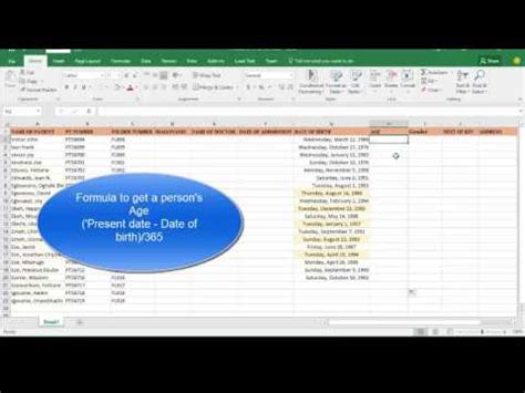 Using Excel Today Function YouTube
