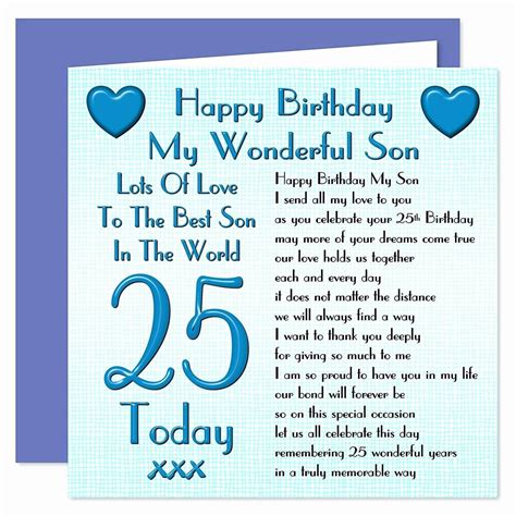 104 Happy 25th Birthday Son Wishes