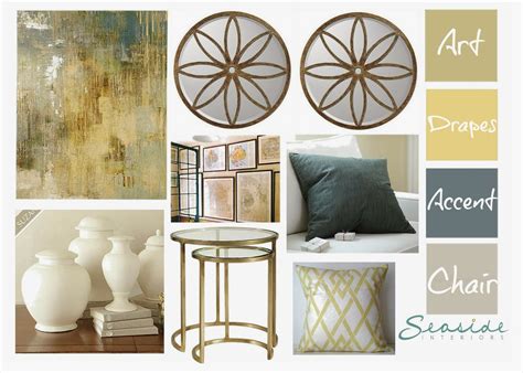 Seaside Interiors Blue And Gold Living Room Makeover