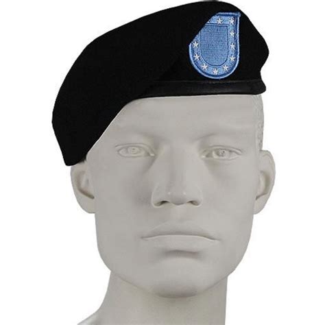 Black Beret Shaped And Shaved Military Depot