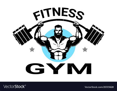 Fitness gym logo with athletic man training black Vector Image Planet fitness logo image sizes: