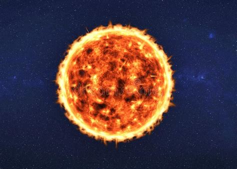 The Sun The Main Star Of Solar System Isolated Stock Photo Image Of