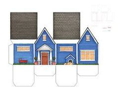 ideas de Moldes de casas casas de cartón casas para armar casas