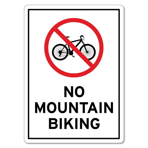 Mountain Biking Sign
