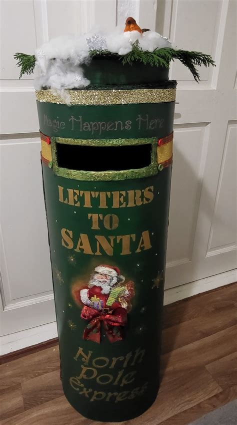 Santa Letter Box Santa Letter Christmas Mail Santa Mailbox