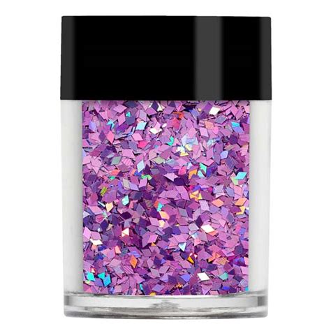 Pink Holographic Chunky Glitter Diamonds Lecenté Professional Nail