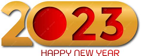 2023 سنة جديدة سعيدة من الذهب والأحمر 2023 سنة جديدة سعيدة سنه جديده Png والمتجهات للتحميل مجانا