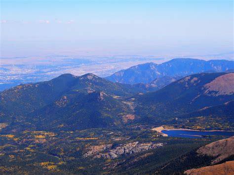The View From The Top Of Pikes Peak In Manitou Springs Co Colorado