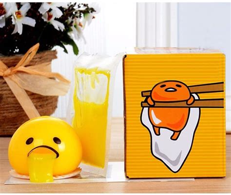 gudetama vomiting sucking lazy eggs yolk toy no fuss deal