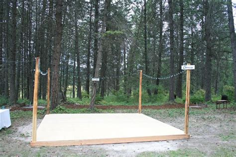 Mark out an area that is for dancing. DIY Dance Floors for Home Weddings | Diy wedding dance ...