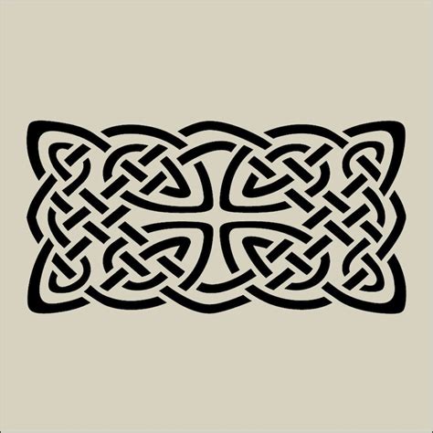 Celtic Knot 4 Stencil 75 X 4 The Artful Etsy