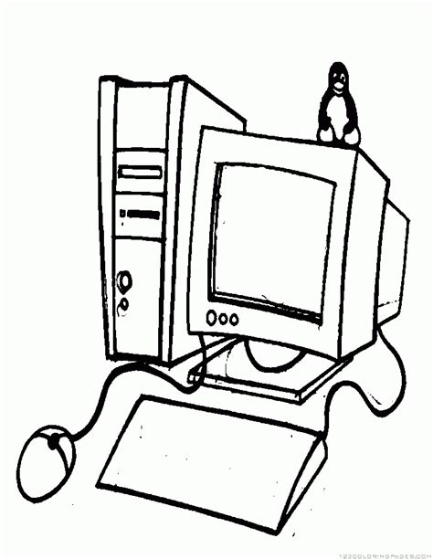 And you can freely use images for your personal blog! Computer Coloring Pages - Part 2