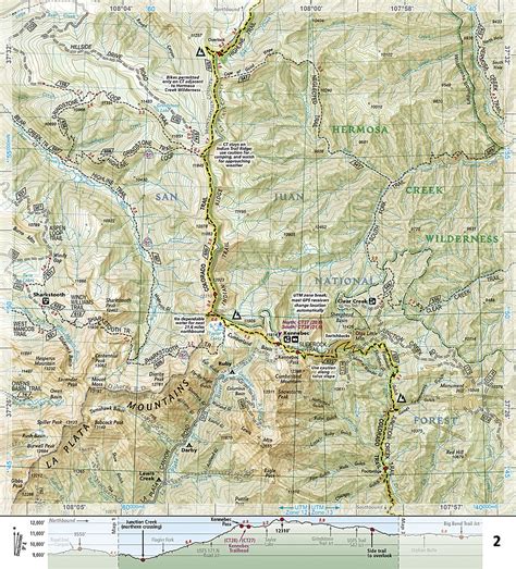National Geographic Map Guide Colorado Trail South Colorado Trail