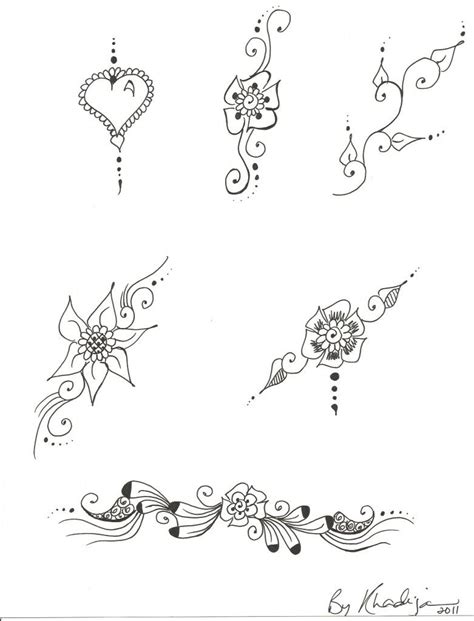 Small Flower Henna Drawings Henna Tattoos Pinterest